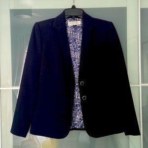 Navy Tahari Blazer - 2 Petite